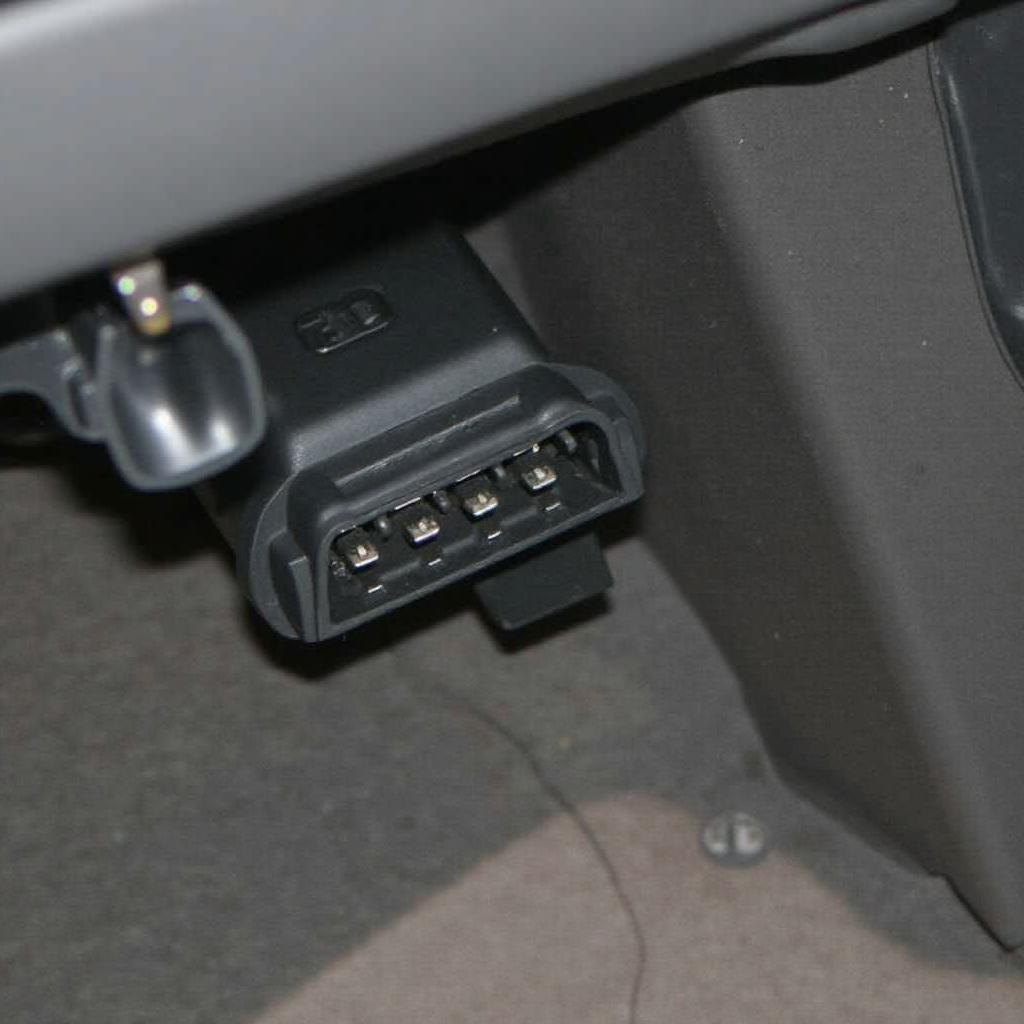 2002 Chevy S10 OBD2 Connector Location under the dashboard