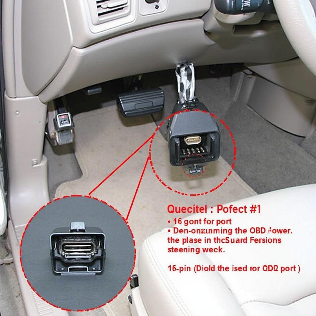 2002 Ford Explorer OBD2 Port Location Under Dashboard