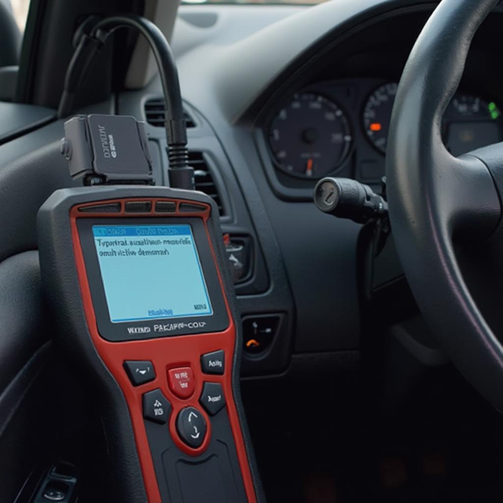 2003 Ford Focus OBD2 Scanner in Use