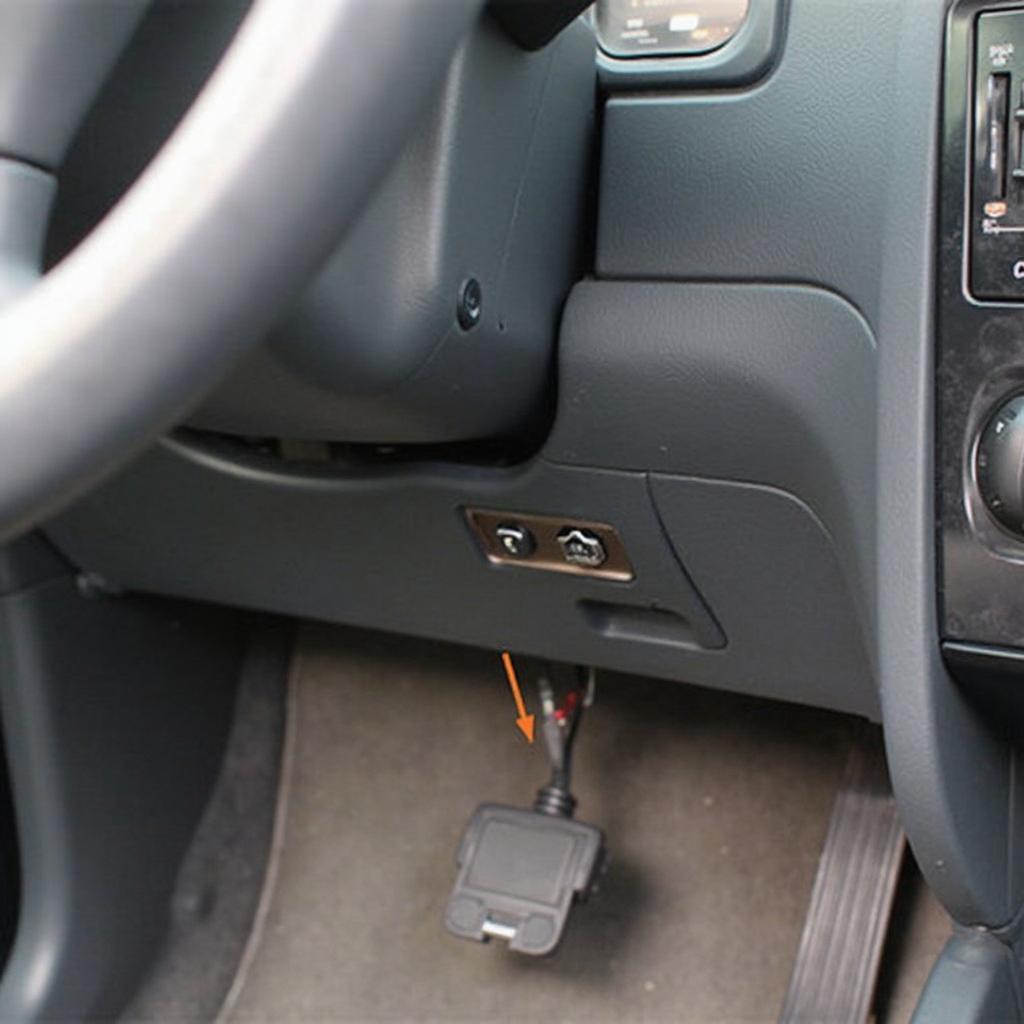 OBD2 Connector Location in a 2003 VW Golf