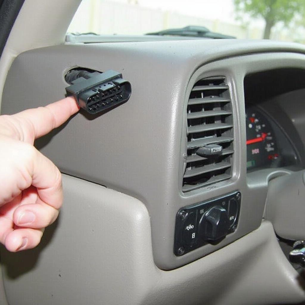 Locating the OBD2 port on a 2004 GMC Envoy