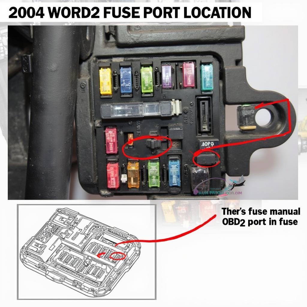 2004 VW Jetta OBD2 Port Fuse Location in Fuse Box