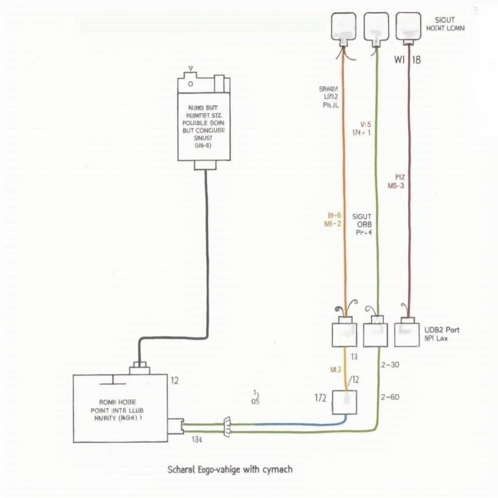 2004 VW Jetta OBD2 Port Wiring Diagram Showing Connections