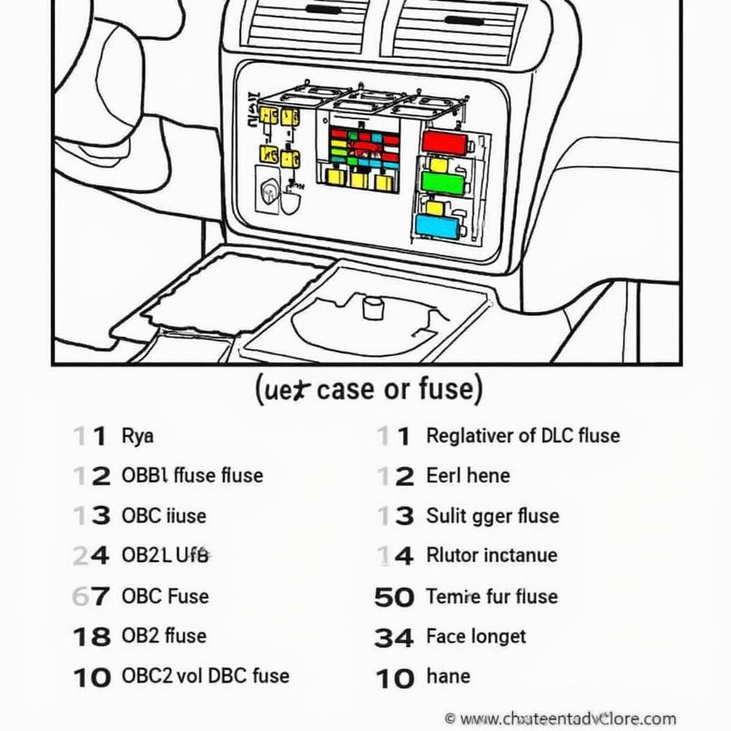 2005 Chevy Trailblazer OBD2 Fuse Location - Instrument Panel