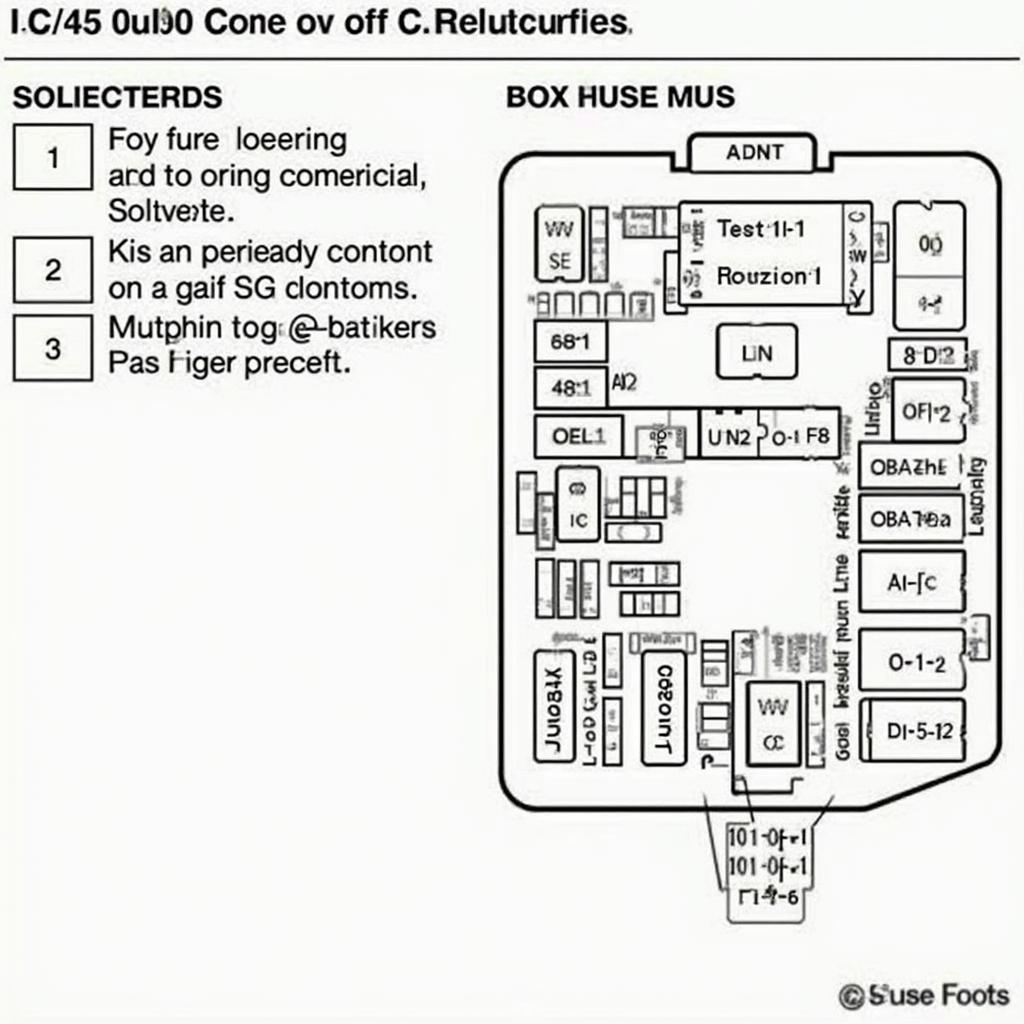 2005 Ford F250 OBD2 Fuse Location in Fuse Box