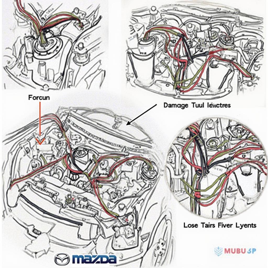 2005 Mazda 3 Wiring Harness Inspection