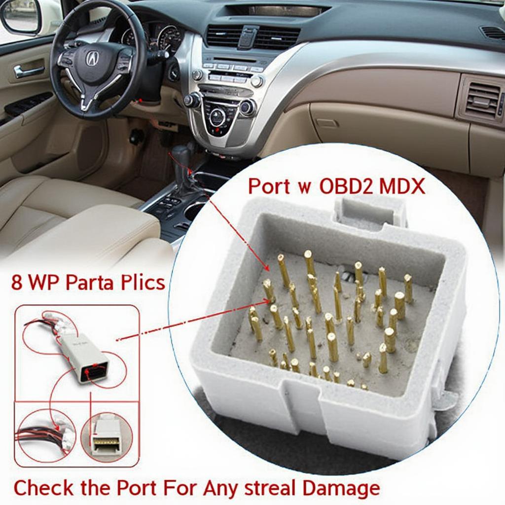 2005 Acura MDX OBD2 Port Location and Inspection