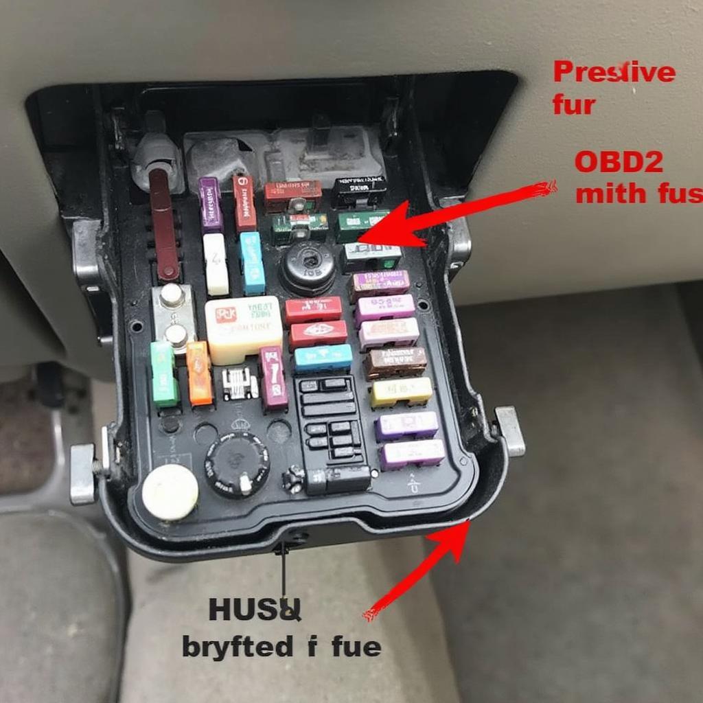 2006 Ford Expedition OBD2 Fuse Location - Interior Fuse Box