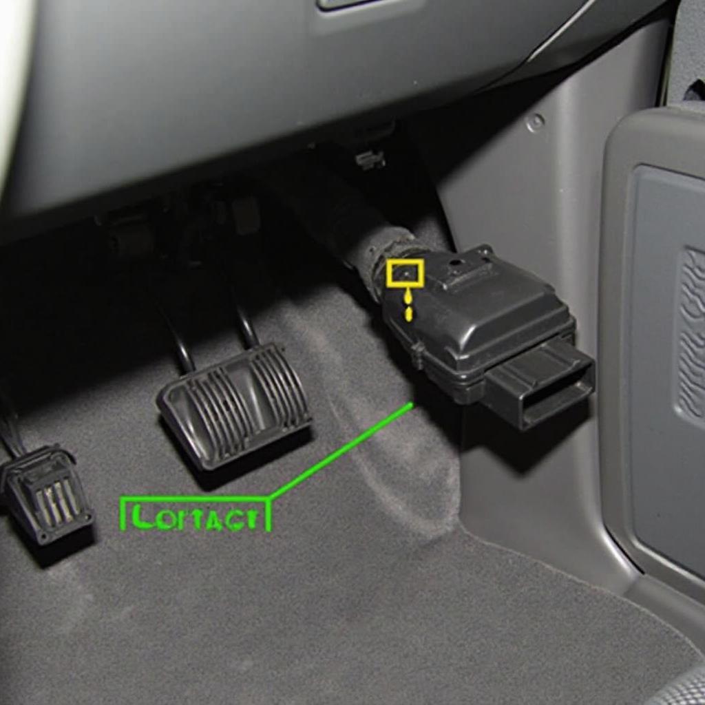 2006 Nissan Xterra OBD2 Port Location Under Dashboard