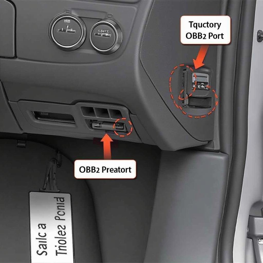 2008 Audi OBD2 Connector Location