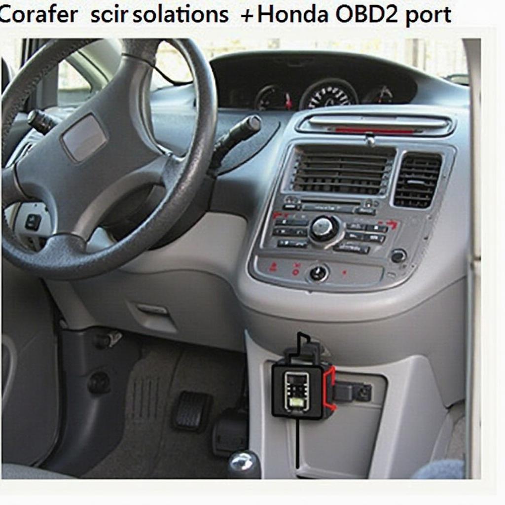 2008 Honda Fit OBD2 Port Location Under Dashboard Driver Side