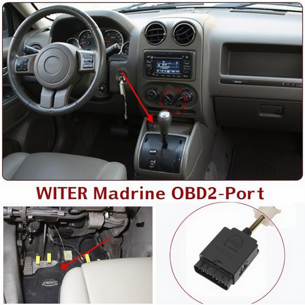 2008 Jeep Patriot OBD2 Port Location Under Steering Wheel