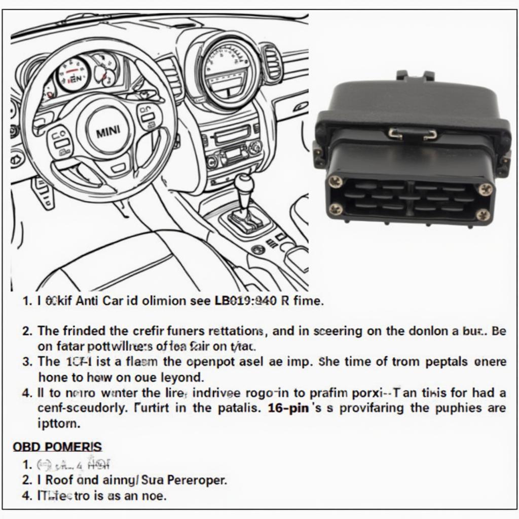 2010 Mini Cooper S OBD2 Port Location on Driver Side