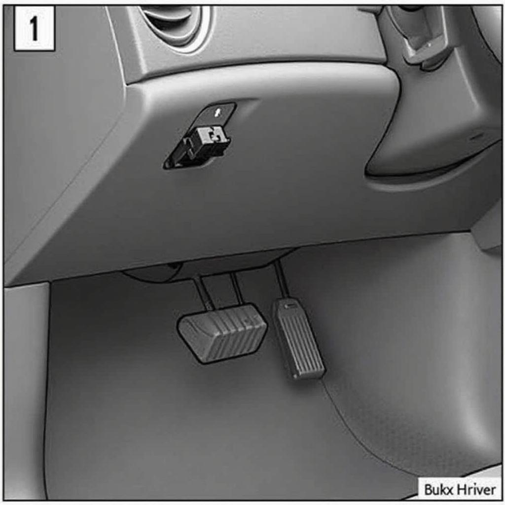 2011 Chevy HHR OBD2 Port Location Under Dashboard Driver Side