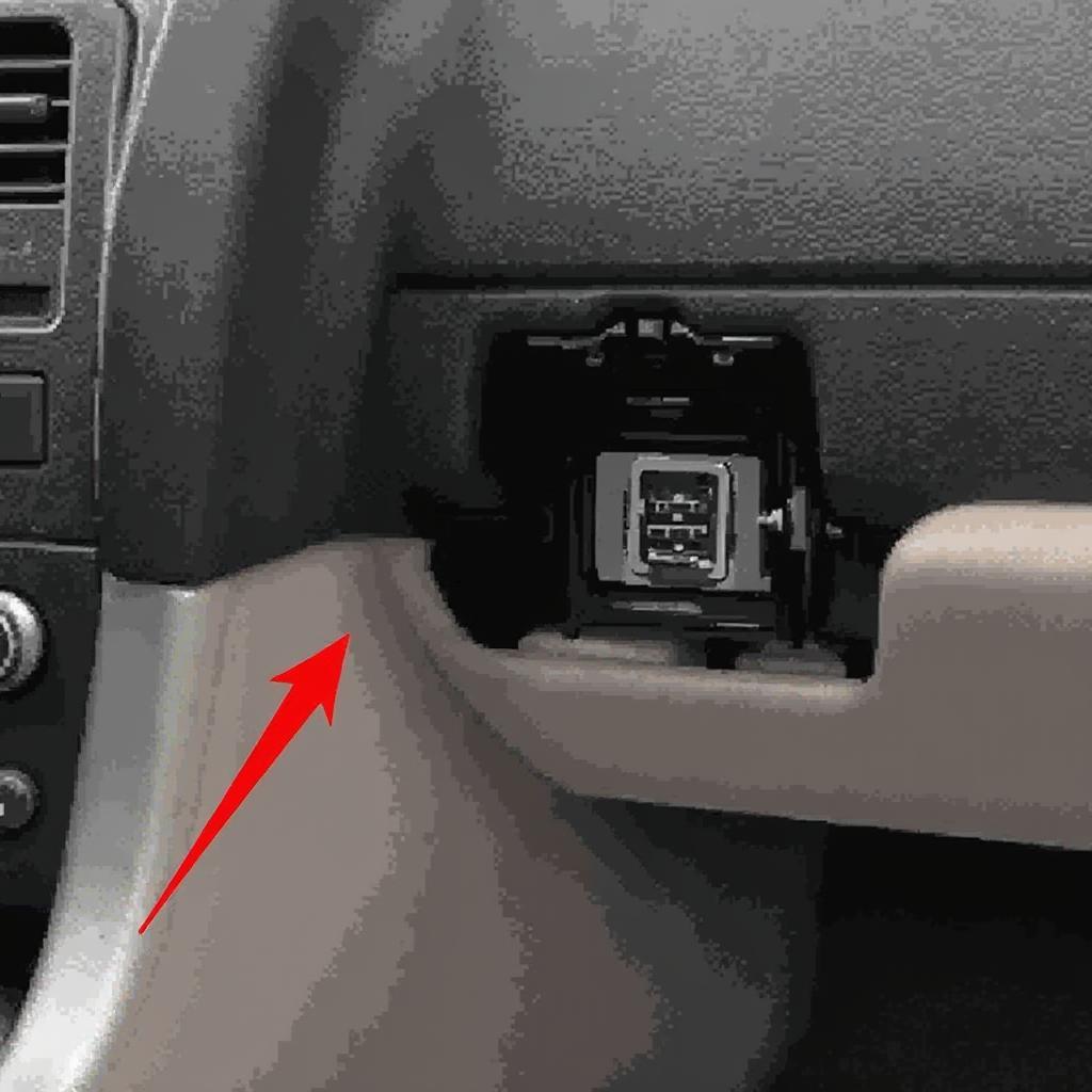 2012 Ford Escape OBD2 Port Location Under Dashboard