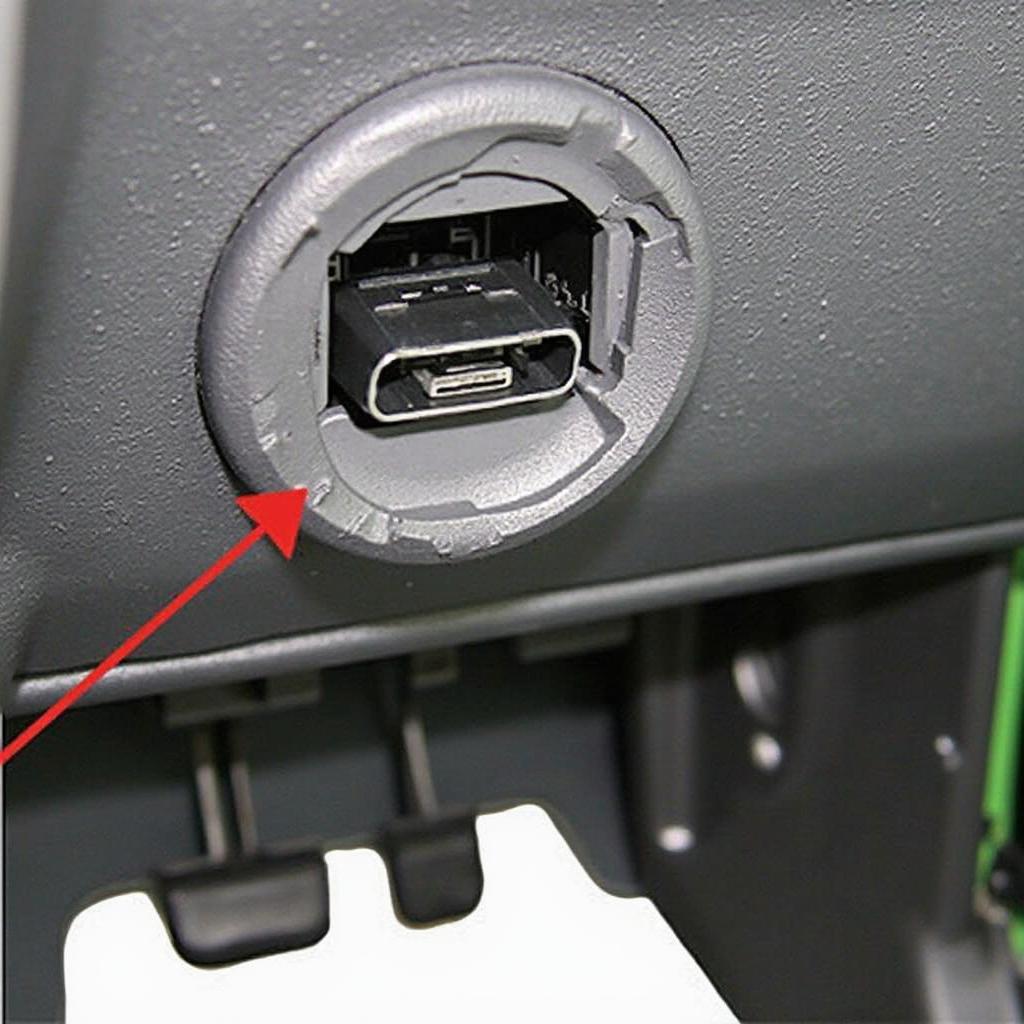 2012 Jeep Wrangler OBD2 Port Location under the dashboard