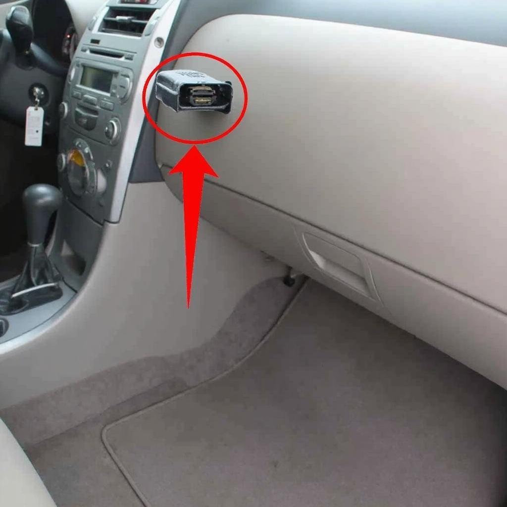 2012 Prius V OBD2 Port Location Under Dashboard