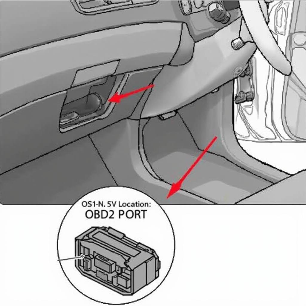 2013 Nissan Altima OBD2 Port Location