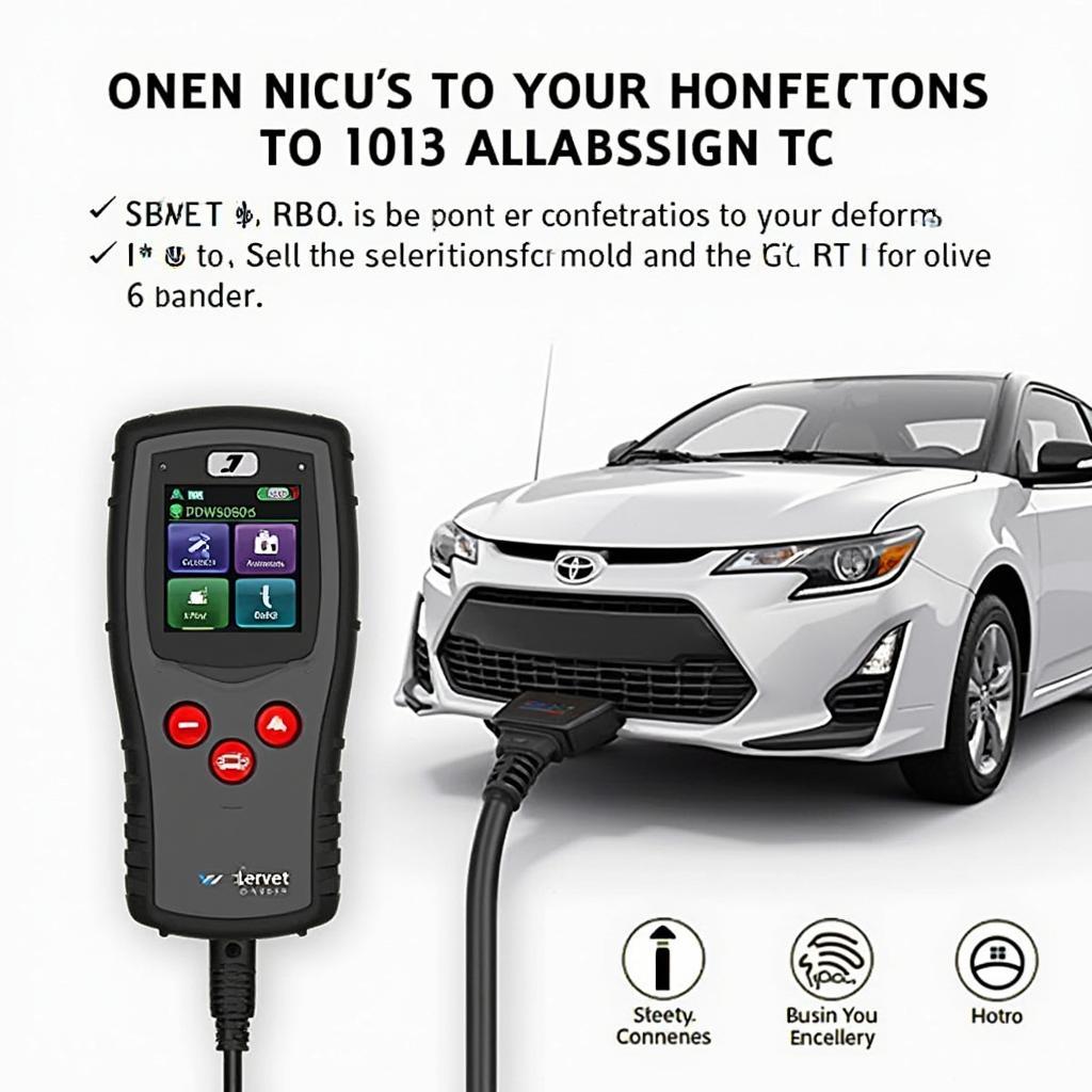 2013 Scion tC with OBD2 Scanner Connected