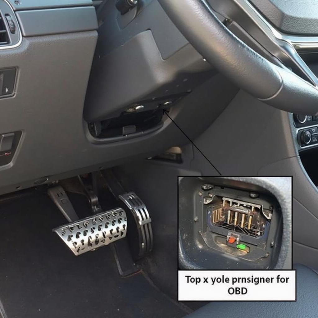 OBD2 Port Location on a 2015 Volkswagen Golf TDI