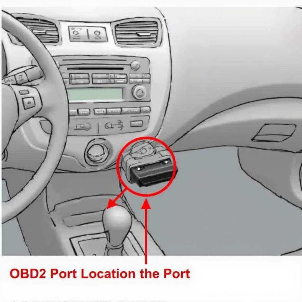 2016 Nissan Sentra OBD2 Port Location Under the Dashboard