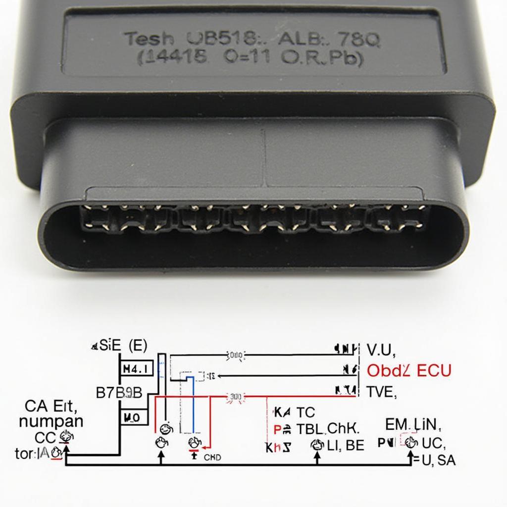 2017 OBD2 Connector with CAN Bus Integration Diagram