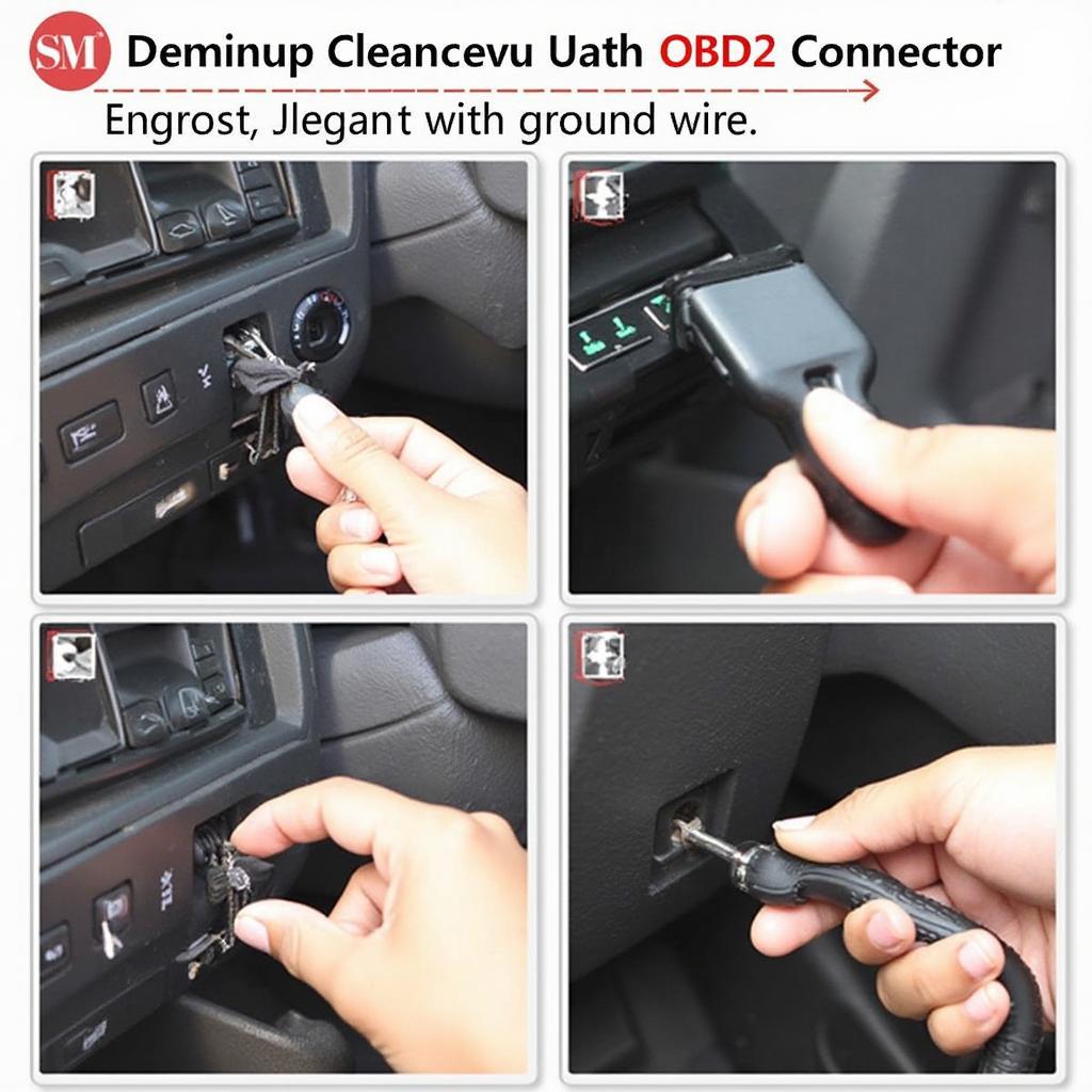 Maintaining the OBD2 Ground Wire Connection in a 2017 Infiniti QX50