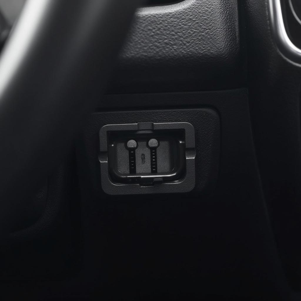 Close-up of the OBD2 Port Connector