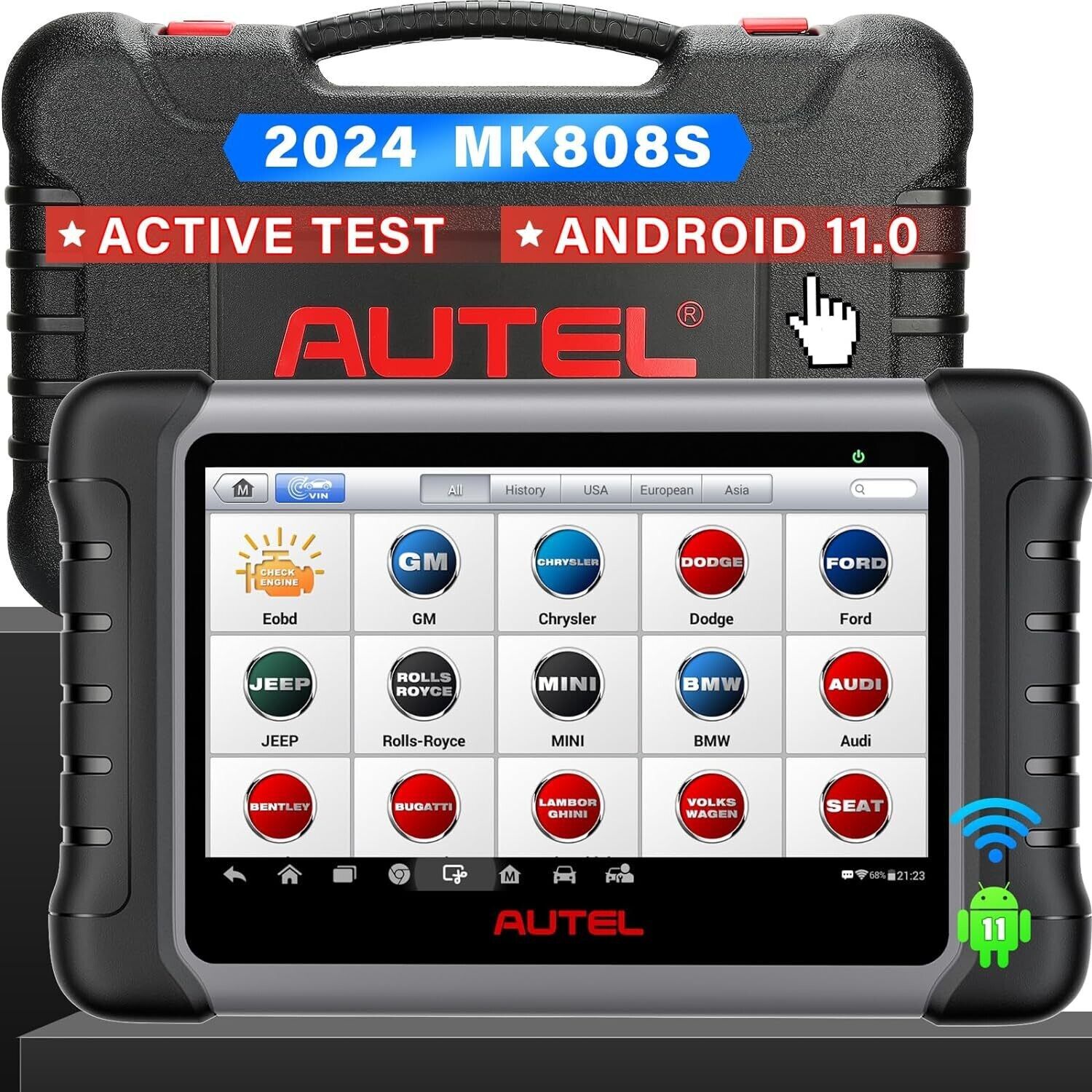 2024 Autel MK808S Diagnostic Tools OBD2 Scanner Bi-Directional Code Reader