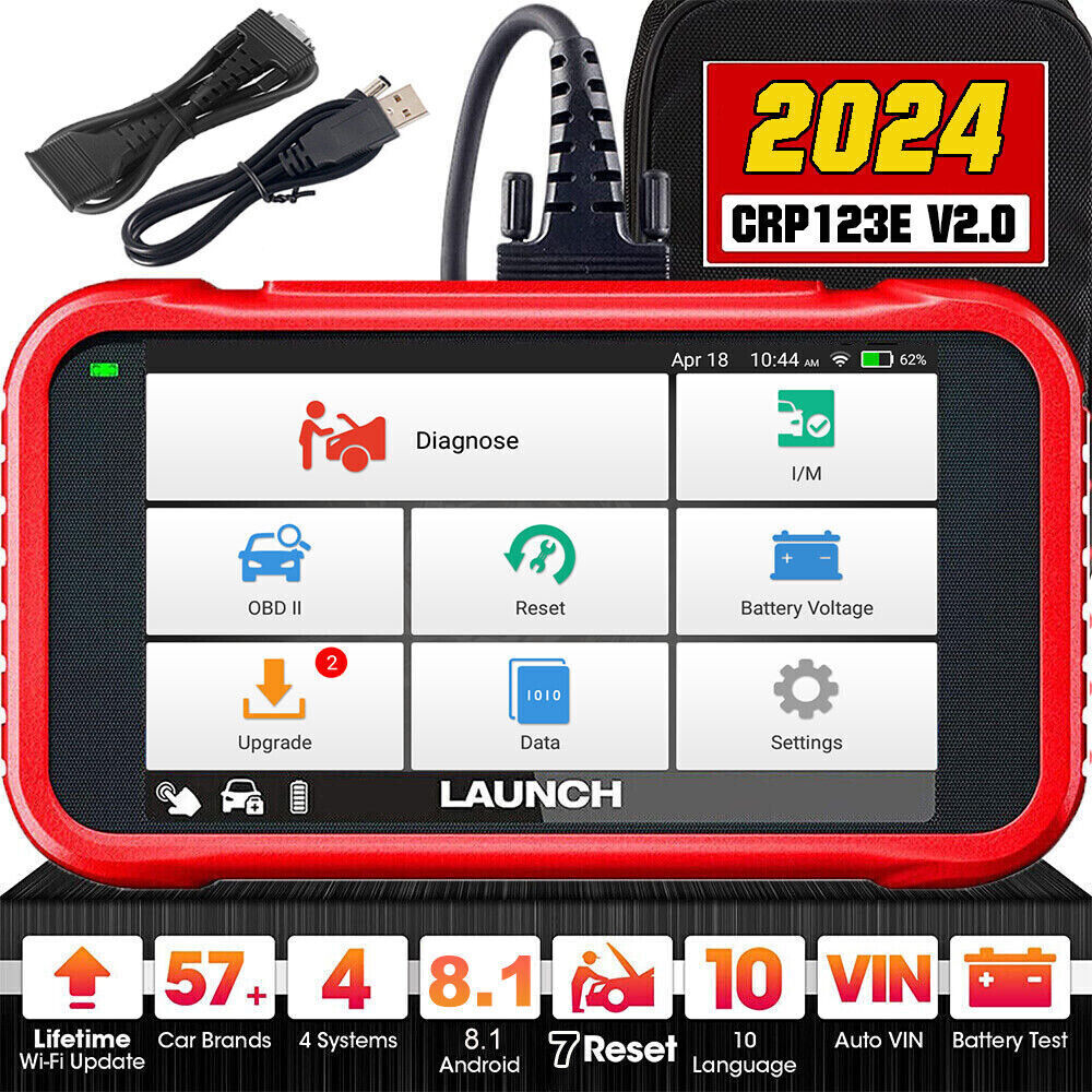 2024 LAUNCH CRP123E V2.0 Car OBD2 Diagnostic Scanner Tool ABS SRS Engine DPF SAS