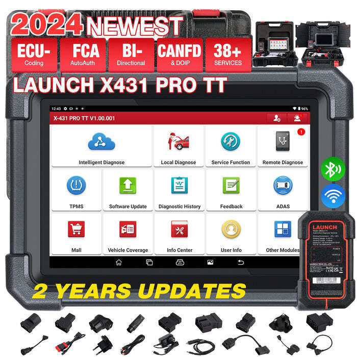 2024 LAUNCH X431 PRO TT Bidirectional Car Diagnostic Scanner EC-U Online Coding