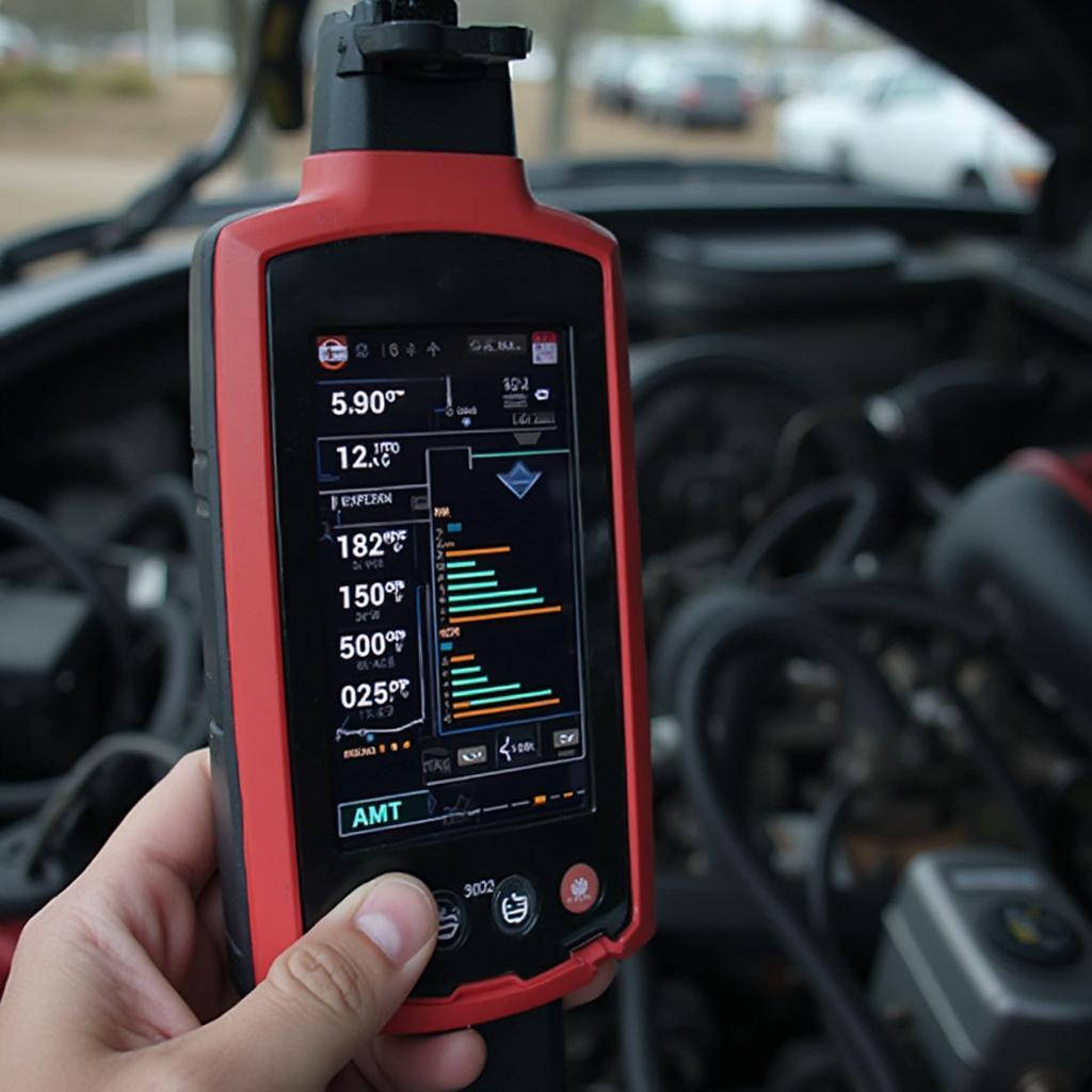 3001 OBD2 Scanner Displaying Live Data from Car Sensors