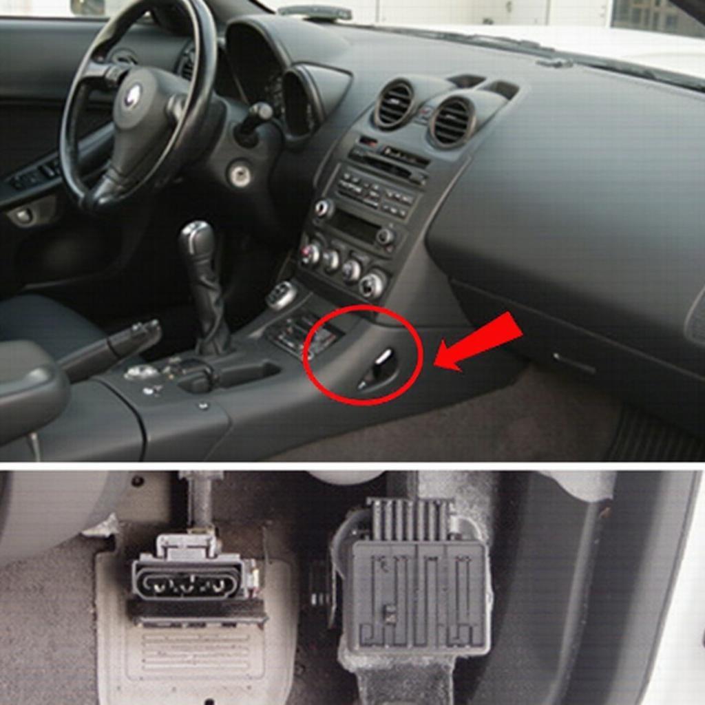 350z OBD2 Port Location Under Dashboard