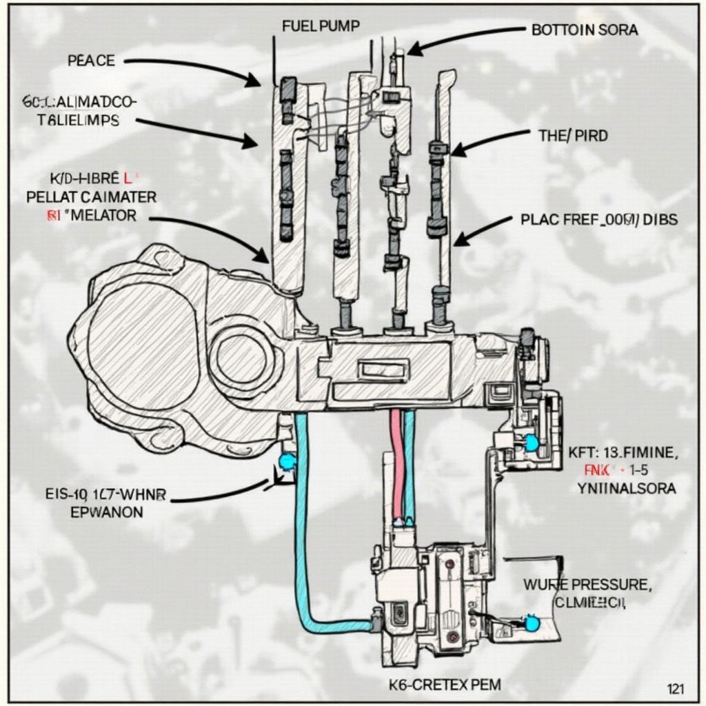 7.3L Fuel System Diagram