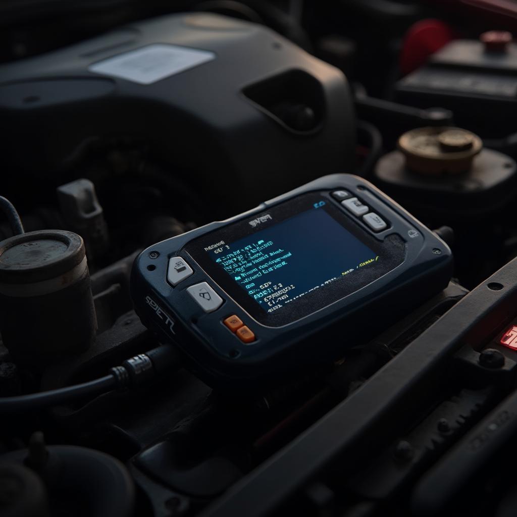 7.3L OBD2 Code Reader in Action