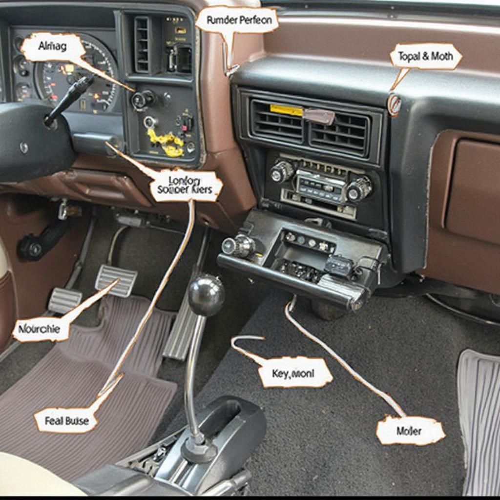 1987 Chevy Truck ALDL Connector Location Under Dash