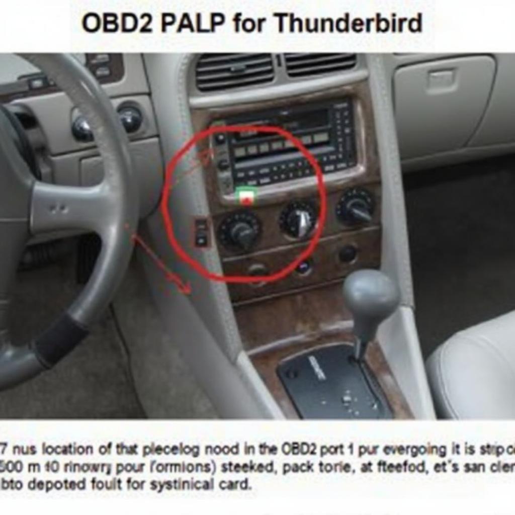 1994 Thunderbird OBD2 Port Location