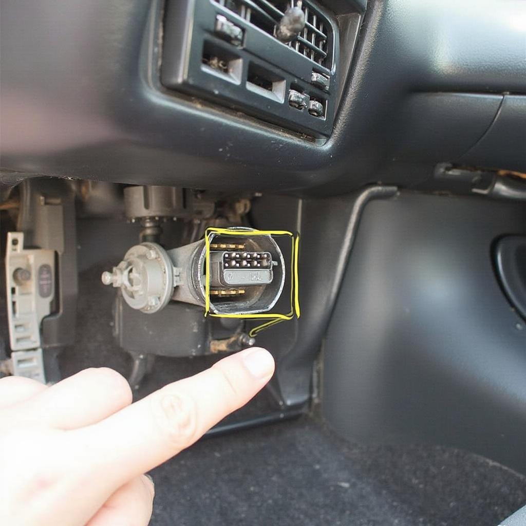 1995 Honda Accord OBD2 Port Location Under Dashboard