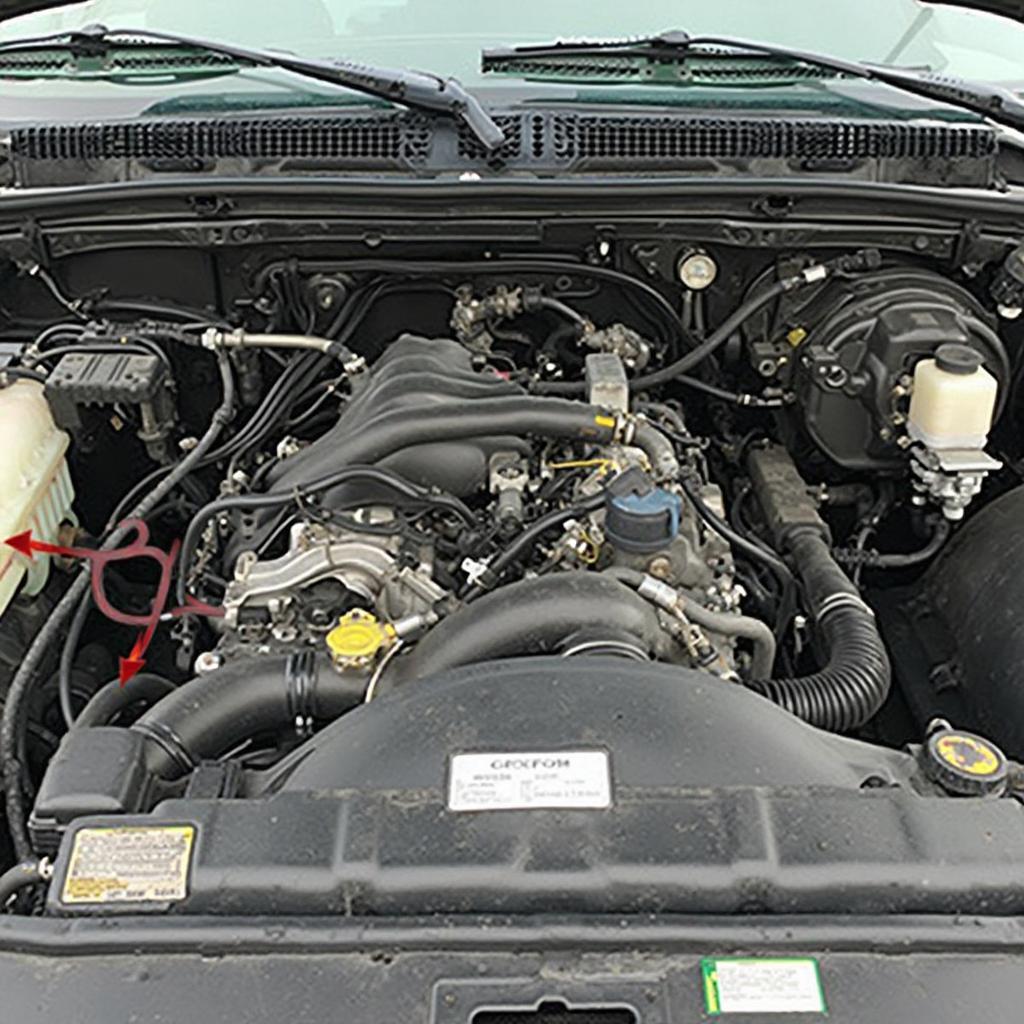 1995 Chevy 1500 Engine Bay