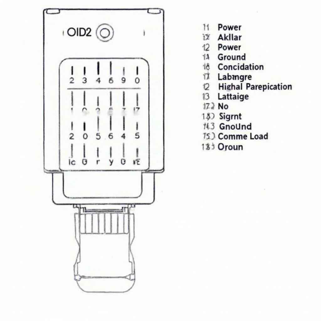 1996 OBD2 Civic VTEC Pinout Diagram