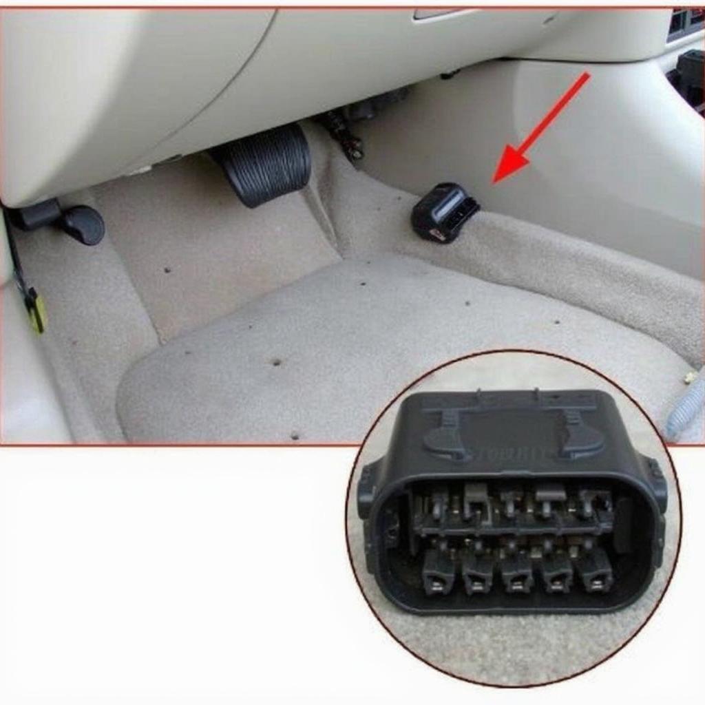 1997 Mitsubishi Eclipse OBD2 Port Location