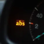 ABS Light Illuminated on Car Dashboard