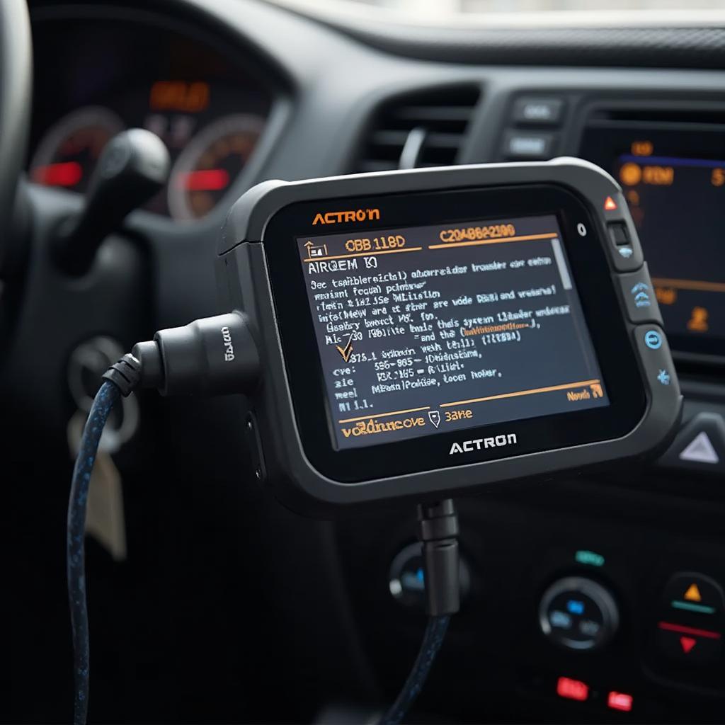 Using an Actron OBD2 Scanner