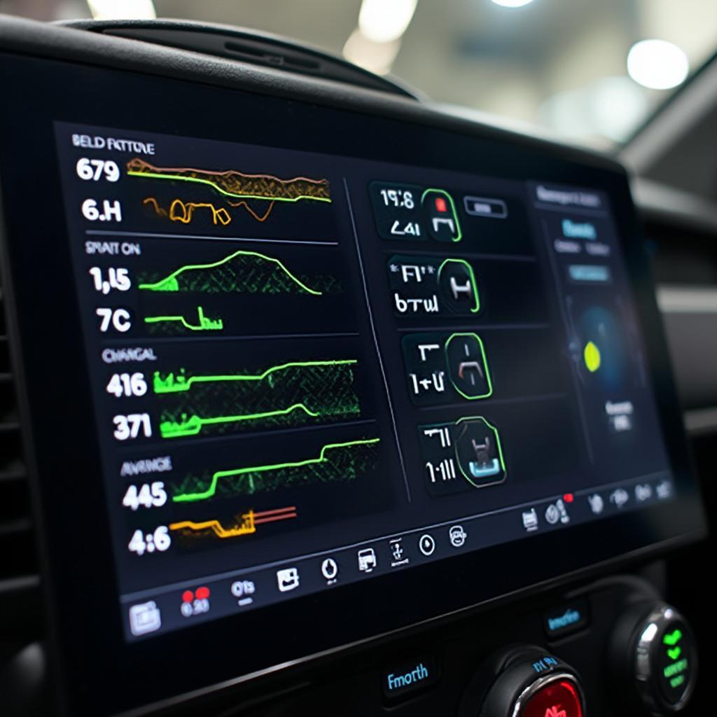 Advanced OBD2 Scanner Displaying Battery Health Data