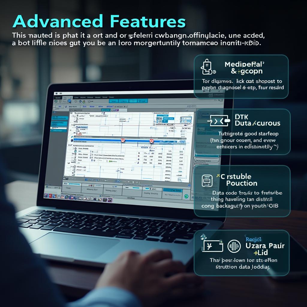 Advanced OBD2 Software Features Displayed on a Laptop