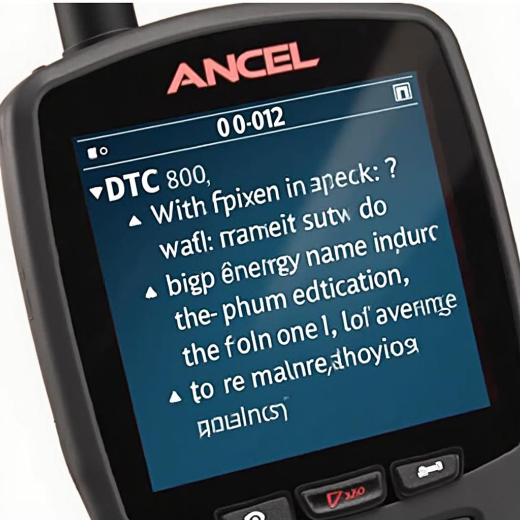 Ancel AD410 Displaying Diagnostic Codes