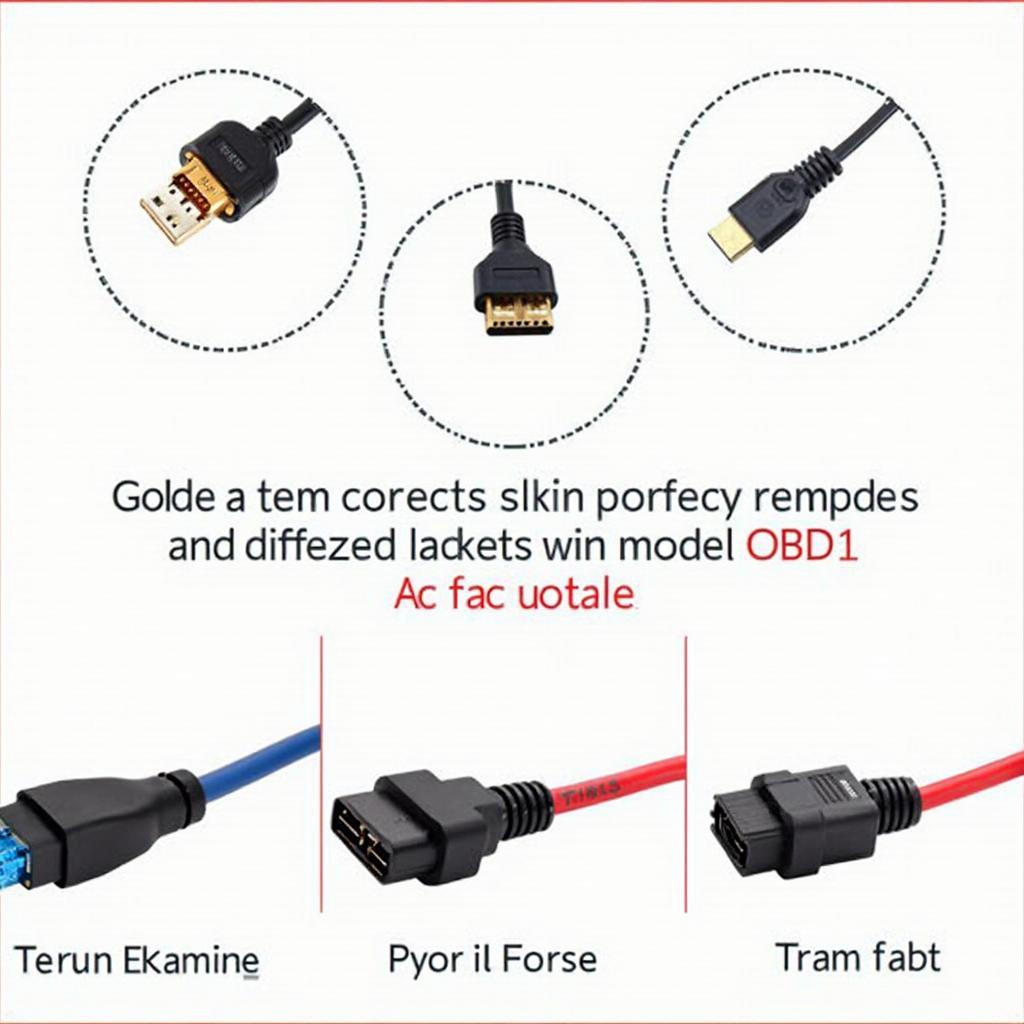 Ancel AD410 OBD1 Adapters