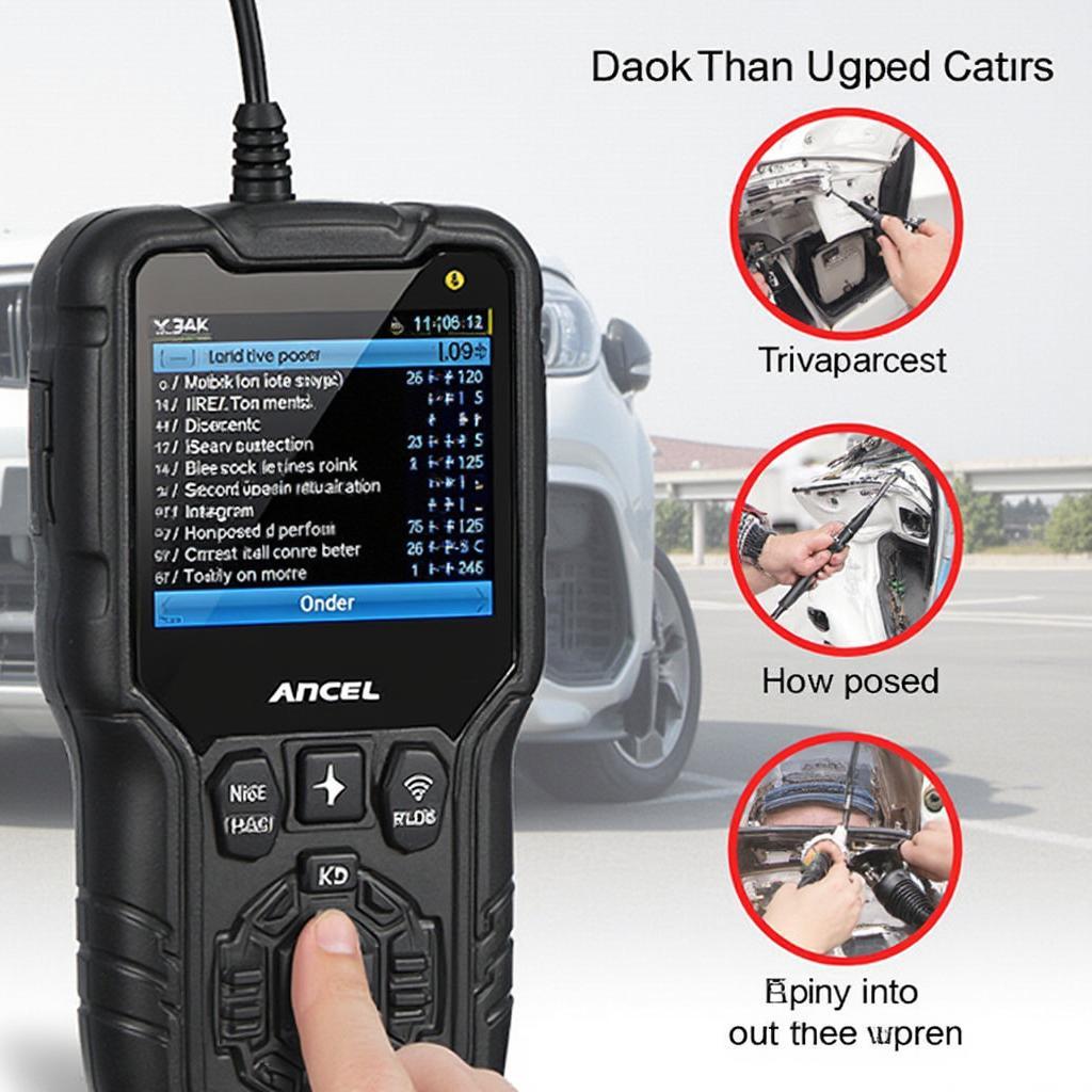 Ancel AD510 OBD2 Scanner Display