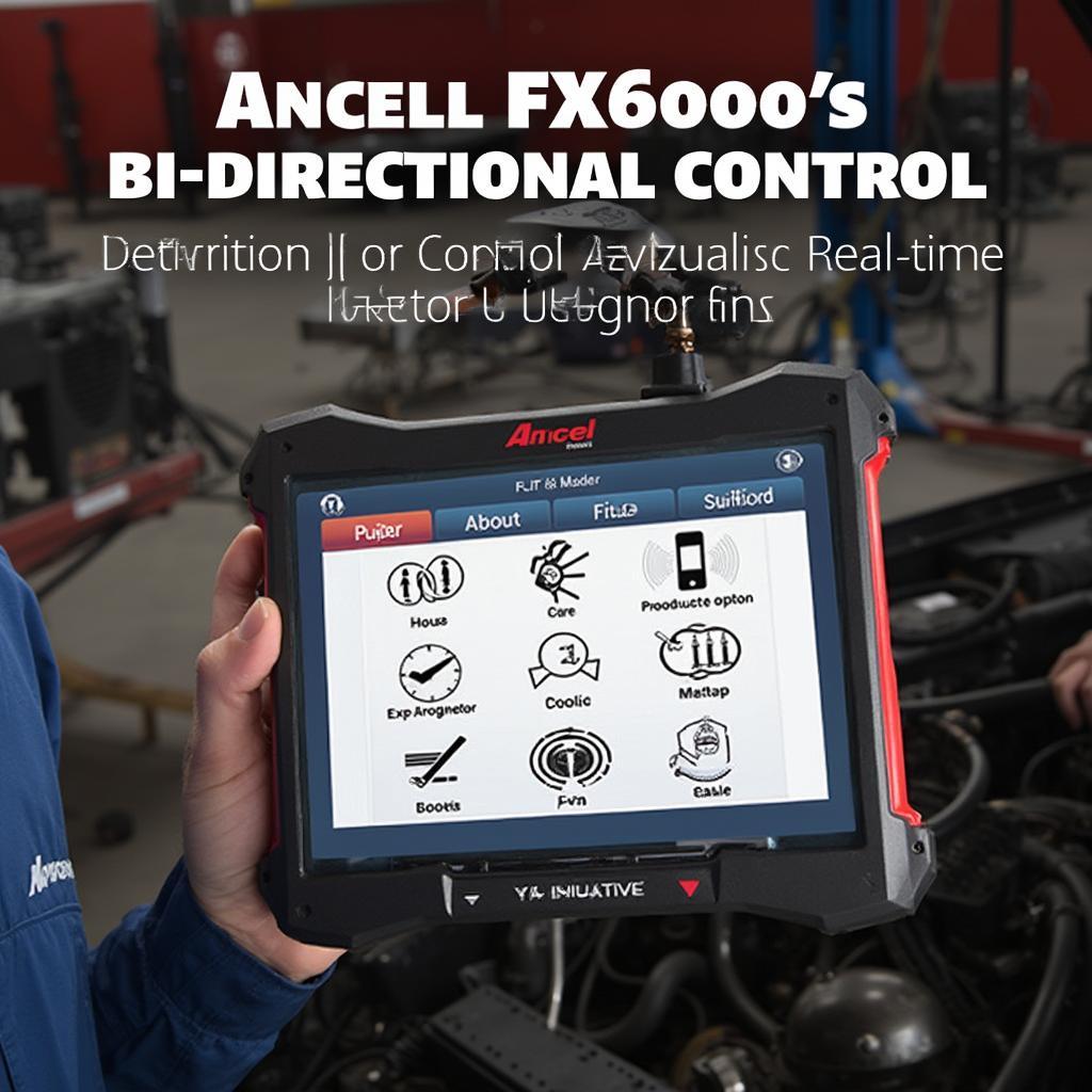 Ancel FX6000 Performing Bi-Directional Controls