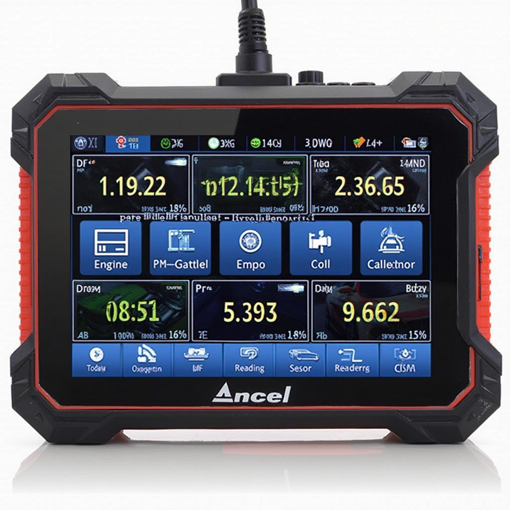 Ancel X6 OBD2 Scanner Displaying Live Data Stream